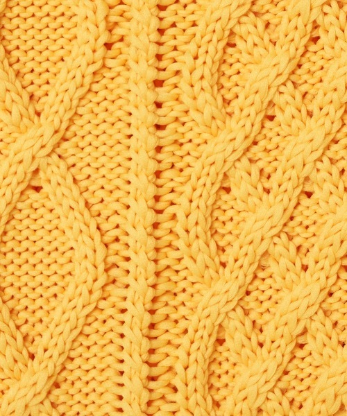 FORSOMEONE（フォーサムワン）の「FORSOMEONE ARAN KNIT VEST（ベスト・メンズ・イエロー/ダークグリーン・48）」の20枚目の写真