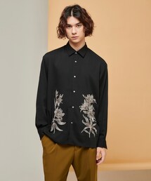 tk.TAKEO KIKUCHI | Bouquet embro長袖シャツ（ユニセックスアイテム）(シャツ/ブラウス)