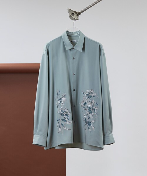 tk.TAKEO KIKUCHI（ティーケータケオキクチ）の「◆Bouquet embro長袖シャツ（ユニセックスアイテム）（シャツ/ブラウス・メンズ・ホワイト/ブラック/ライトグリーン・02/03/66）」の11枚目の写真