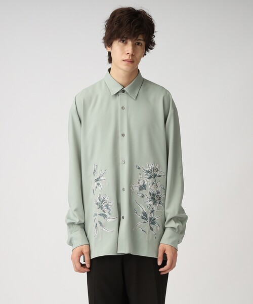 tk.TAKEO KIKUCHI（ティーケータケオキクチ）の「◆Bouquet embro長袖シャツ（ユニセックスアイテム）（シャツ/ブラウス・メンズ・ホワイト/ブラック/ライトグリーン・02/03/66）」の16枚目の写真