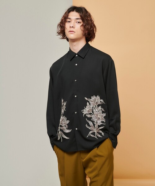 tk.TAKEO KIKUCHI（ティーケータケオキクチ）の「◆Bouquet embro長袖シャツ（ユニセックスアイテム）（シャツ/ブラウス・メンズ・ホワイト/ブラック/ライトグリーン・02/03/66）」の17枚目の写真