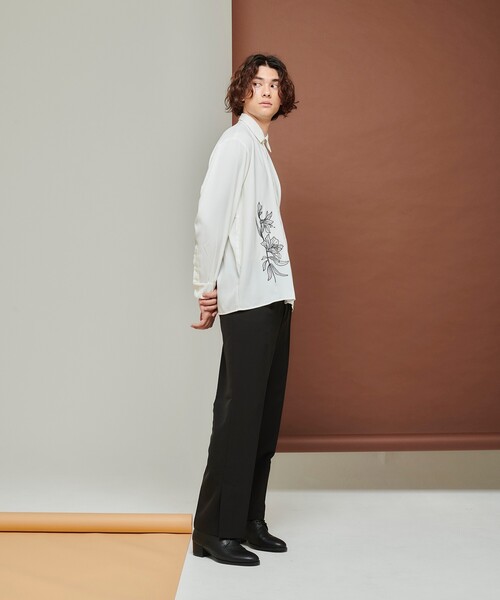 tk.TAKEO KIKUCHI（ティーケータケオキクチ）の「◆Bouquet embro長袖シャツ（ユニセックスアイテム）（シャツ/ブラウス・メンズ・ホワイト/ブラック/ライトグリーン・02/03/66）」の18枚目の写真