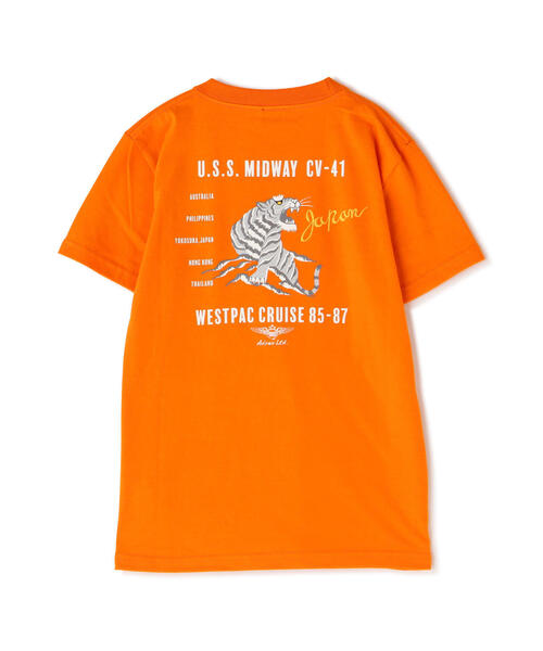 AVIREX(アヴィレックス)の「≪KIDS/キッズ≫SOUVENIR TIGER T-SHIRT(Tシャツ/カットソー・キッズ・オレンジ/ホワイト/ブラック・M/XL/L/S)」の3枚目の写真
