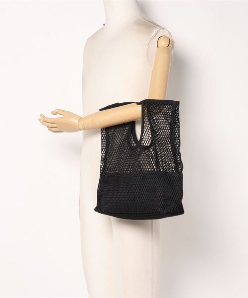 Fun & Daily（ファンアンドデイリー）の「F&D : フィッシュネットメッシュバッグ（ハンドバッグ・レディース・ホワイト/ブラック・FREE）」の10枚目の写真