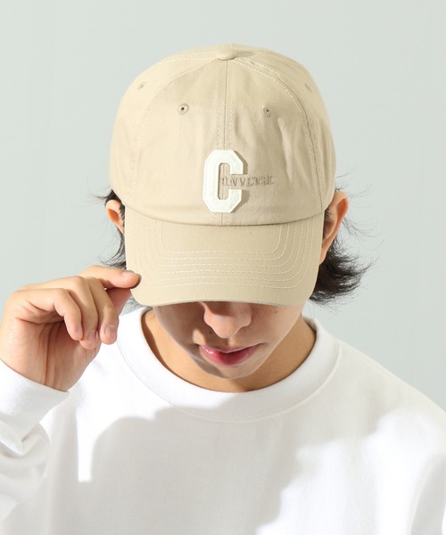 CONVERSE(コンバース)の「【CONVERSE/コンバース】オーガニックコットン ベースボール ロゴキャップ(キャップ・メンズ・ネイビー/グリーン/ブラック/ベージュ/テラコッタ/スカイブルー/ホワイト・FREE)」の18枚目の写真