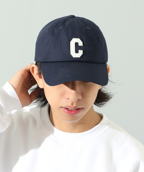 CONVERSE(コンバース)の「【CONVERSE/コンバース】オーガニックコットン ベースボール ロゴキャップ(キャップ・メンズ・ネイビー/グリーン/ブラック/ベージュ/テラコッタ/スカイブルー/ホワイト・FREE)」の13枚目の写真