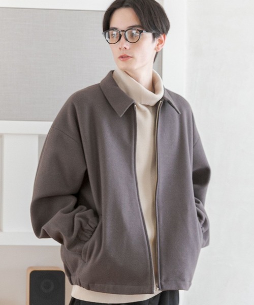 RAGEBLUE（レイジブルー）の「メリノウール/バルーンZIPブルゾン