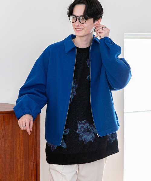 RAGEBLUE（レイジブルー）の「メリノウール/バルーンZIPブルゾン（ブルゾン・メンズ・ブラック/グレー/オフホワイト/ブルー・SMALL/MEDIUM/LARGE）」の12枚目の写真