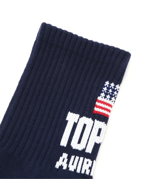 AVIREX（アヴィレックス）の「【直営店限定】TOP GUN SOCKS / トップガン ソックス / AVIREX / アヴィレックス（ソックス/靴下・メンズ・ホワイト/ネイビー/その他11/ホワイト系2・F）」の10枚目の写真