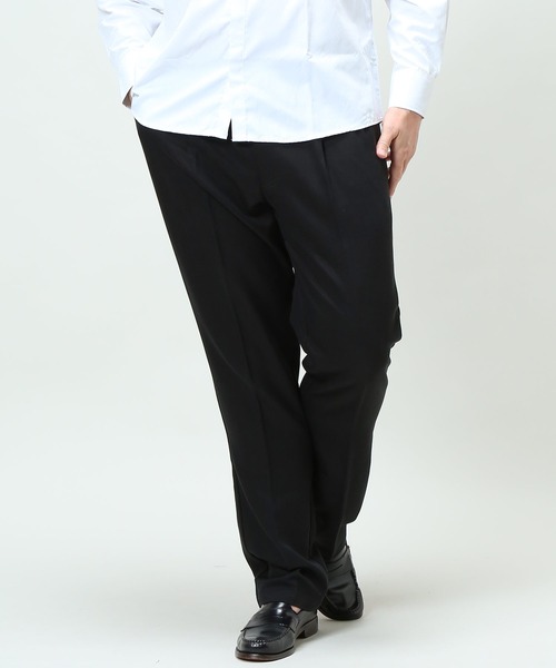 B&T CLUB（ビーティークラブ）の「ストレッチ ツータック パンツ（チノパンツ・メンズ・ベージュ/ネイビー/ブラック・95/110/140/130/115/105/100/120）」の4枚目の写真