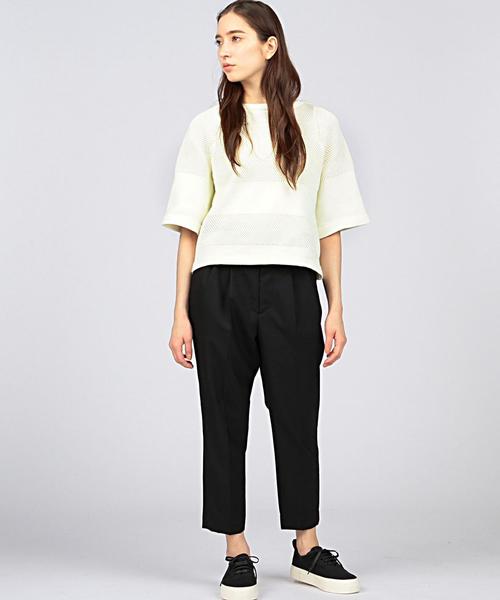 EN ROUTE（アンルート）の「ENR ウールトロ 2タックパンツ●（その他パンツ・レディース・ブラック・0/2/1）」の2枚目の写真
