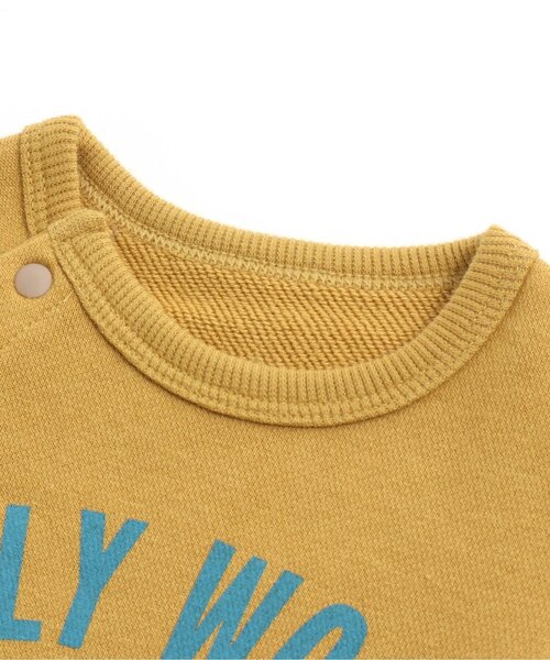 Ampersand(アンパサンド)の「フィッシングベアカバーオール(ロンパース・キッズ・マスタード/オレンジ・60/70/80)」の5枚目の写真