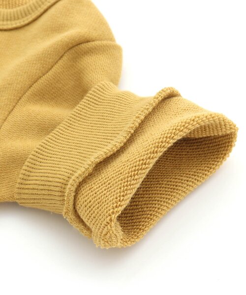 Ampersand(アンパサンド)の「フィッシングベアカバーオール(ロンパース・キッズ・マスタード/オレンジ・60/70/80)」の9枚目の写真