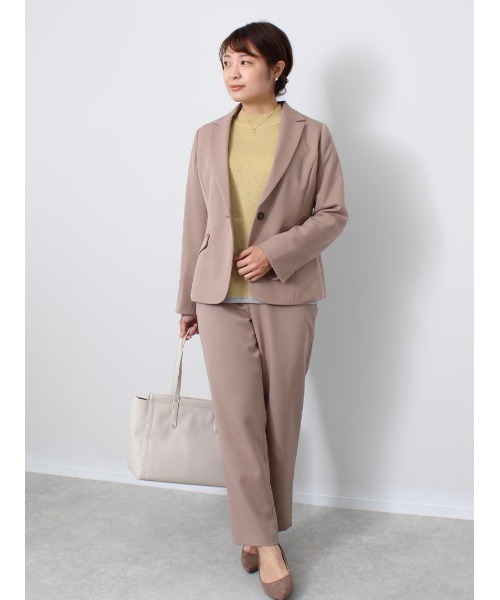 fleur by mint breeze（フルールバイミントブリーズ）の「【M～5L 大きいサイズ】ウール調 ツイル セットアップ パンツ（その他パンツ・レディース・ブラック/ベージュ・M/5L/4L/LL/L/3L）」の15枚目の写真