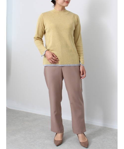 fleur by mint breeze（フルールバイミントブリーズ）の「【M～5L 大きいサイズ】ウール調 ツイル セットアップ パンツ（その他パンツ・レディース・ブラック/ベージュ・M/5L/4L/LL/L/3L）」の14枚目の写真