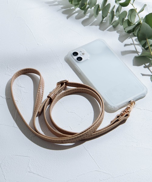 セール】スマホショルダーストラップ [フェイクレザー]（スマホグッズ