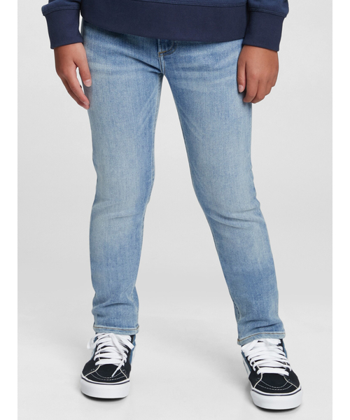 GAP（ギャップ）の「ウォッシュウェル スキニーデニム (キッズ)（デニムパンツ・キッズ・ライトインディゴブルー・6/8/10/12/14/16/18）」の4枚目の写真