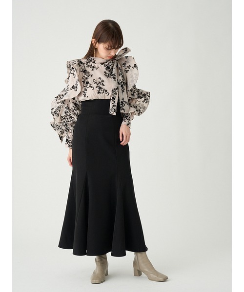 SNIDEL（スナイデル）の「【WEB限定サイズあり】ヘムフレア