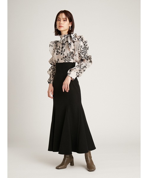 SNIDEL（スナイデル）の「【WEB限定サイズあり】ヘムフレアマーメイドスカート（スカート・レディース・その他/ブラック/ブルー・00/1/2/0）」の18枚目の写真