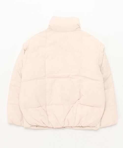 FREE'S MART（フリーズマート）の「マルチWay袖取り外し中綿ブルゾン（ブルゾン・レディース・ブラック/ホワイト・FREE）」の4枚目の写真