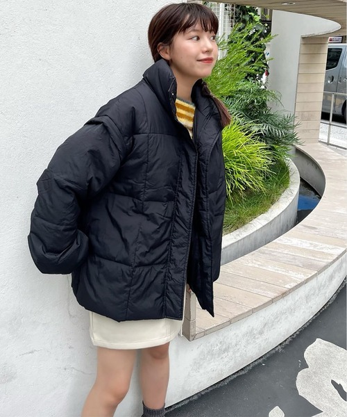 FREE'S MART（フリーズマート）の「マルチWay袖取り外し中綿ブルゾン（ブルゾン・レディース・ブラック/ホワイト・FREE）」の9枚目の写真