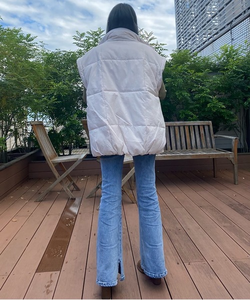 FREE'S MART（フリーズマート）の「マルチWay袖取り外し中綿ブルゾン（ブルゾン・レディース・ブラック/ホワイト・FREE）」の14枚目の写真