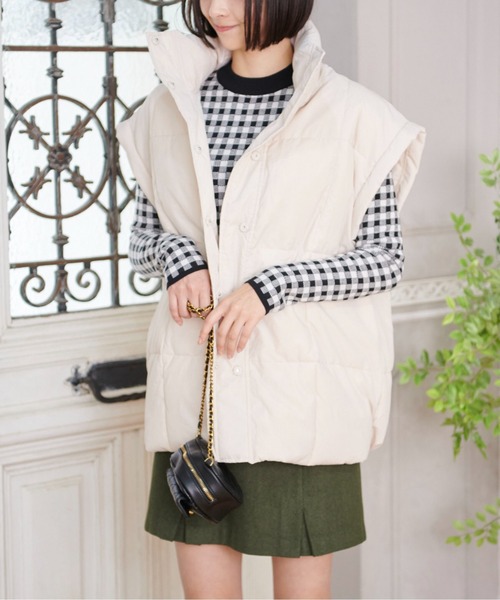 FREE'S MART（フリーズマート）の「マルチWay袖取り外し中綿ブルゾン（ブルゾン・レディース・ブラック/ホワイト・FREE）」の18枚目の写真