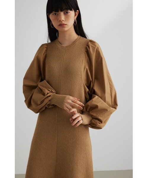 スタイルミキサー コンビネーション ニットワンピ STYLEMIXER ワンピース コンビネーションフォルムニット