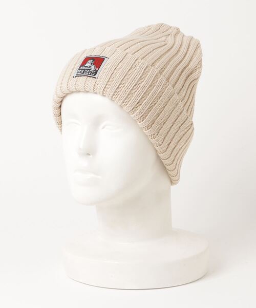 BEN DAVIS（ベンデイビス）の「BEN DAVIS/ベンデイビス Cotton Knit Cap/コットン ニットキャップ（ニットキャップ/ビーニー・メンズ・ネイビー/ベージュ/イエロー/ブラック/ブラック系その他/グレー/ダークグリーン/チャコールグレー/オフホワイト・FREE）」の6枚目の写真