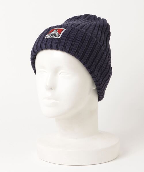 BEN DAVIS（ベンデイビス）の「BEN DAVIS/ベンデイビス Cotton Knit Cap/コットン ニットキャップ（ニットキャップ/ビーニー・メンズ・ネイビー/ベージュ/イエロー/ブラック/ブラック系その他/グレー/ダークグリーン/チャコールグレー/オフホワイト・FREE）」の8枚目の写真