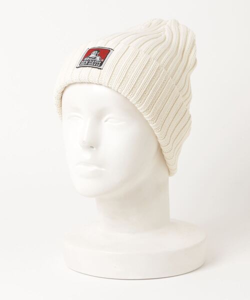 BEN DAVIS（ベンデイビス）の「BEN DAVIS/ベンデイビス Cotton Knit Cap/コットン ニットキャップ（ニットキャップ/ビーニー・メンズ・ネイビー/ベージュ/イエロー/ブラック/ブラック系その他/グレー/ダークグリーン/チャコールグレー/オフホワイト・FREE）」の3枚目の写真