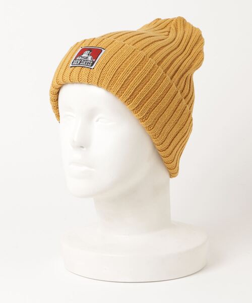BEN DAVIS（ベンデイビス）の「BEN DAVIS/ベンデイビス Cotton Knit Cap/コットン ニットキャップ（ニットキャップ/ビーニー・メンズ・ネイビー/ベージュ/イエロー/ブラック/ブラック系その他/グレー/ダークグリーン/チャコールグレー/オフホワイト・FREE）」の9枚目の写真