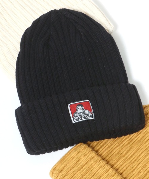 BEN DAVIS（ベンデイビス）の「BEN DAVIS/ベンデイビス Cotton Knit Cap/コットン ニットキャップ（ニットキャップ/ビーニー・メンズ・ネイビー/ベージュ/イエロー/ブラック/ブラック系その他/グレー/ダークグリーン/チャコールグレー/オフホワイト・FREE）」の12枚目の写真