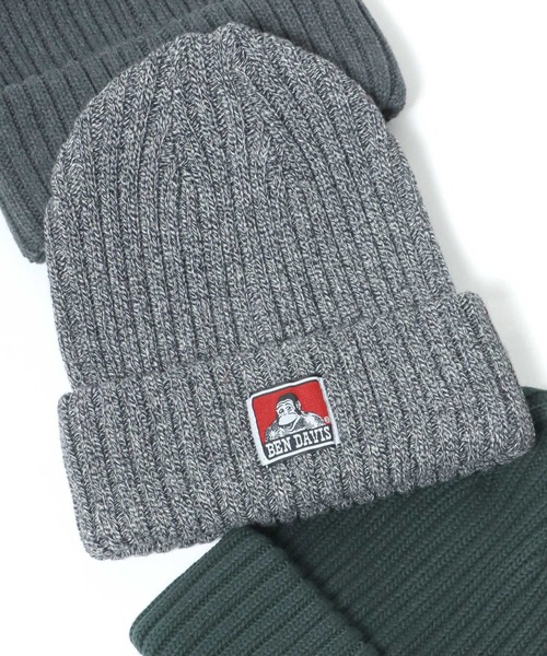 BEN DAVIS（ベンデイビス）の「BEN DAVIS/ベンデイビス Cotton Knit Cap/コットン ニットキャップ（ニットキャップ/ビーニー・メンズ・ネイビー/ベージュ/イエロー/ブラック/ブラック系その他/グレー/ダークグリーン/チャコールグレー/オフホワイト・FREE）」の13枚目の写真