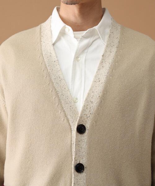 40ct&525(フォーティーカラッツアンドゴーニーゴ)の「◆クロシェ編みポケットカーディガン(カーディガン/ボレロ・メンズ・チャコール/ベージュ系4・03/02)」の7枚目の写真