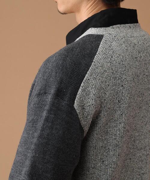 40ct&525(フォーティーカラッツアンドゴーニーゴ)の「◆クロシェ編みポケットカーディガン(カーディガン/ボレロ・メンズ・チャコール/ベージュ系4・03/02)」の9枚目の写真