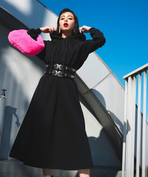 Narcissus スウェットフードワンピース ワンピース Narcissus ナルシス のファッション通販 Zozotown