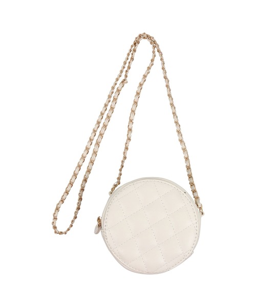 KOBE LETTUCE(コウベレタス)の「キルティングサークルチェーンバッグ(ショルダーバッグ・レディース・ブラック/アイボリー/レッド/ブラウン・FREE)」の2枚目の写真