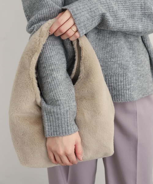 URBAN RESEARCH DOORS（アーバンリサーチドアーズ）の「エコファートートバッグ（トートバッグ・レディース・ダークブラウン/ベージュ系その他・-）」の3枚目の写真