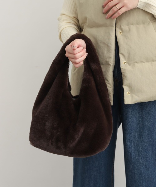 URBAN RESEARCH DOORS（アーバンリサーチドアーズ）の「エコファートートバッグ（トートバッグ・レディース・ダークブラウン/ベージュ系その他・-）」の4枚目の写真