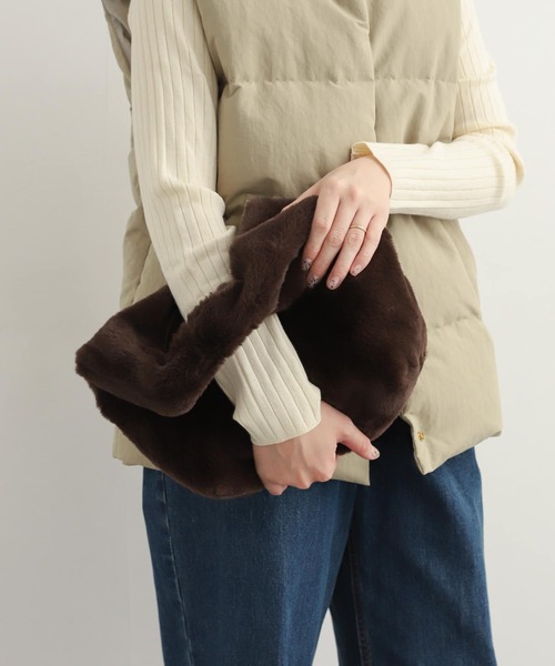 URBAN RESEARCH DOORS（アーバンリサーチドアーズ）の「エコファートートバッグ（トートバッグ・レディース・ダークブラウン/ベージュ系その他・-）」の5枚目の写真