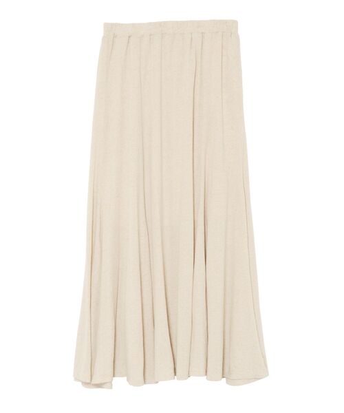 Ungrid（アングリッド）の「リネン混カットフレアマキシスカート（スカート・レディース・ベージュ/オレンジ/チャコールグレー・FREE）」の4枚目の写真