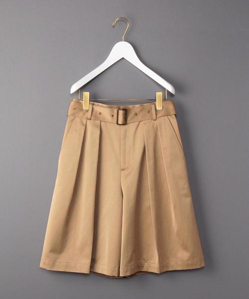BEAUTY&YOUTH UNITED ARROWS(ビューティーアンドユースユナイテッドアローズ)の「<6(ROKU)>W BELT CULOTTES/キュロット◆(その他パンツ・レディース・ベージュ/ネイビー・36/38)」の2枚目の写真