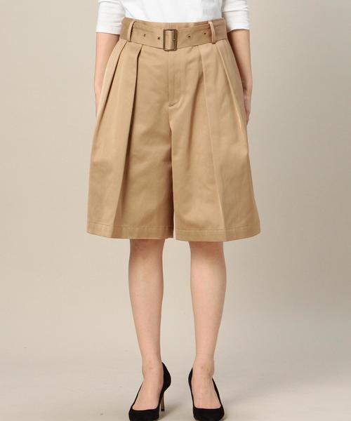 BEAUTY&YOUTH UNITED ARROWS(ビューティーアンドユースユナイテッドアローズ)の「<6(ROKU)>W BELT CULOTTES/キュロット◆(その他パンツ・レディース・ベージュ/ネイビー・36/38)」の3枚目の写真