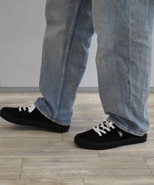 U.S. POLO ASSN.（ユーエスポロアッスン）の「＜U.S. POLO ASSN. / ユーエスポロアッスン＞スエードシューズ（スニーカー・レディース・ブラック/グリーン/イエロー・22.5cm/23.0cm/23.5cm/24.0cm/24.5cm/25.0cm/25.5cm/26.0cm/26.5cm/27.0cm）」の8枚目の写真