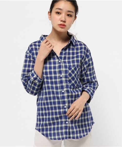 CIAOPANIC TYPY(チャオパニックティピー)の「ビックギンガムオーバーシャツ(シャツ/ブラウス・レディース・ブラック/レッド/イエロー・MEDIUM/SMALL)」の2枚目の写真