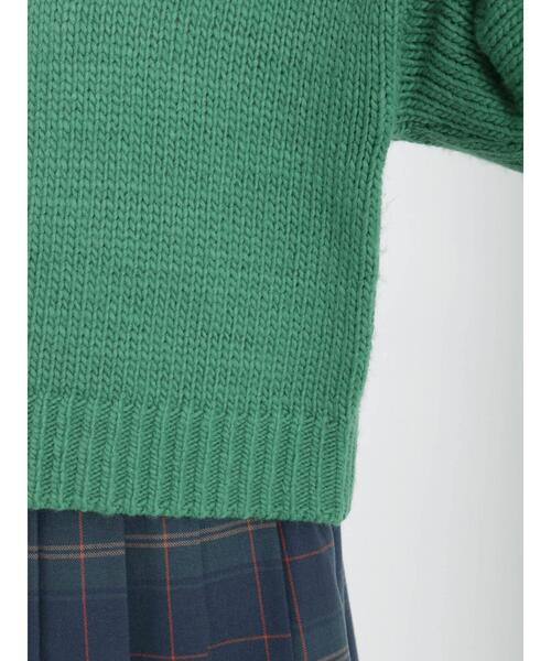 Samansa Mos2(サマンサ モスモス)の「花刺繍入りクルーカーディガン(カーディガン/ボレロ・レディース・ブラック/グリーン/モカ/ベージュ・フリ-)」の16枚目の写真