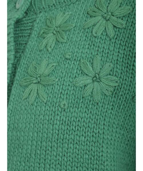 Samansa Mos2(サマンサ モスモス)の「花刺繍入りクルーカーディガン(カーディガン/ボレロ・レディース・ブラック/グリーン/モカ/ベージュ・フリ-)」の15枚目の写真