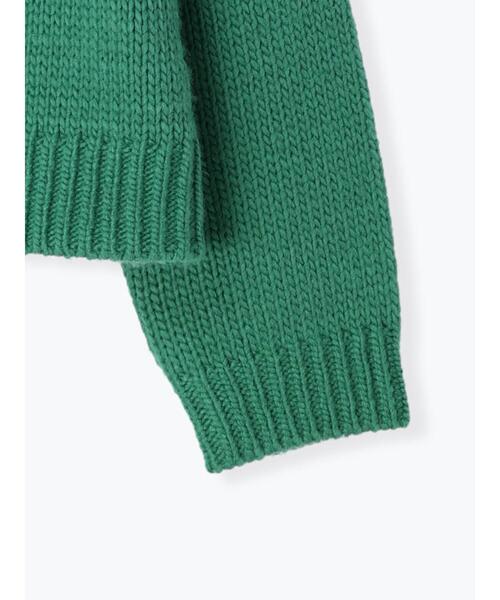 Samansa Mos2(サマンサ モスモス)の「花刺繍入りクルーカーディガン(カーディガン/ボレロ・レディース・ブラック/グリーン/モカ/ベージュ・フリ-)」の8枚目の写真