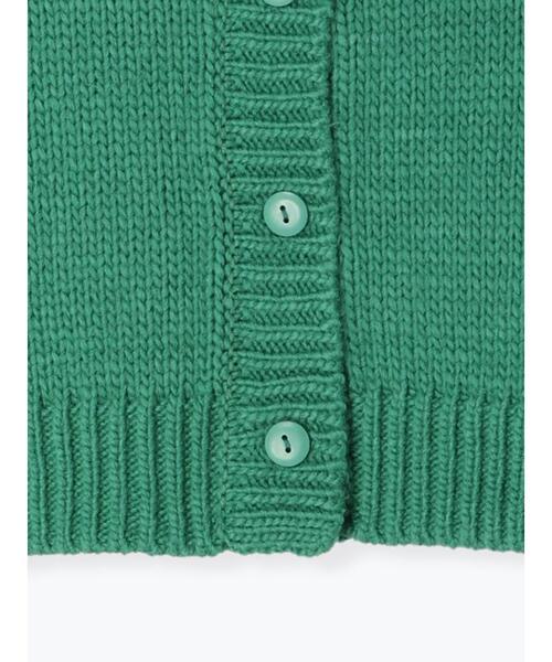 Samansa Mos2(サマンサ モスモス)の「花刺繍入りクルーカーディガン(カーディガン/ボレロ・レディース・ブラック/グリーン/モカ/ベージュ・フリ-)」の7枚目の写真